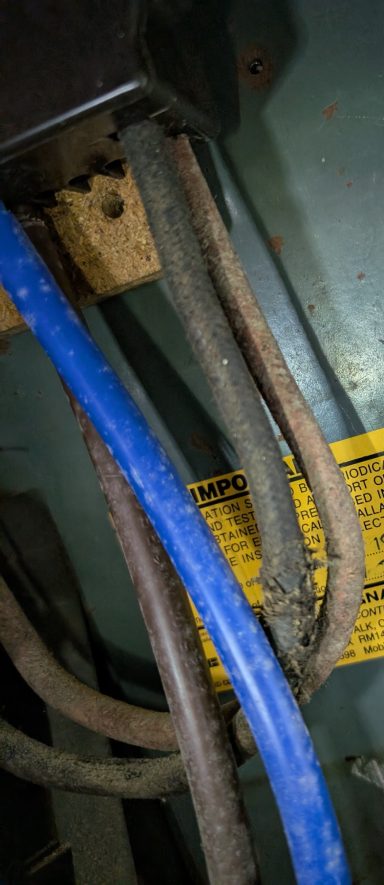 80 year old meter cables